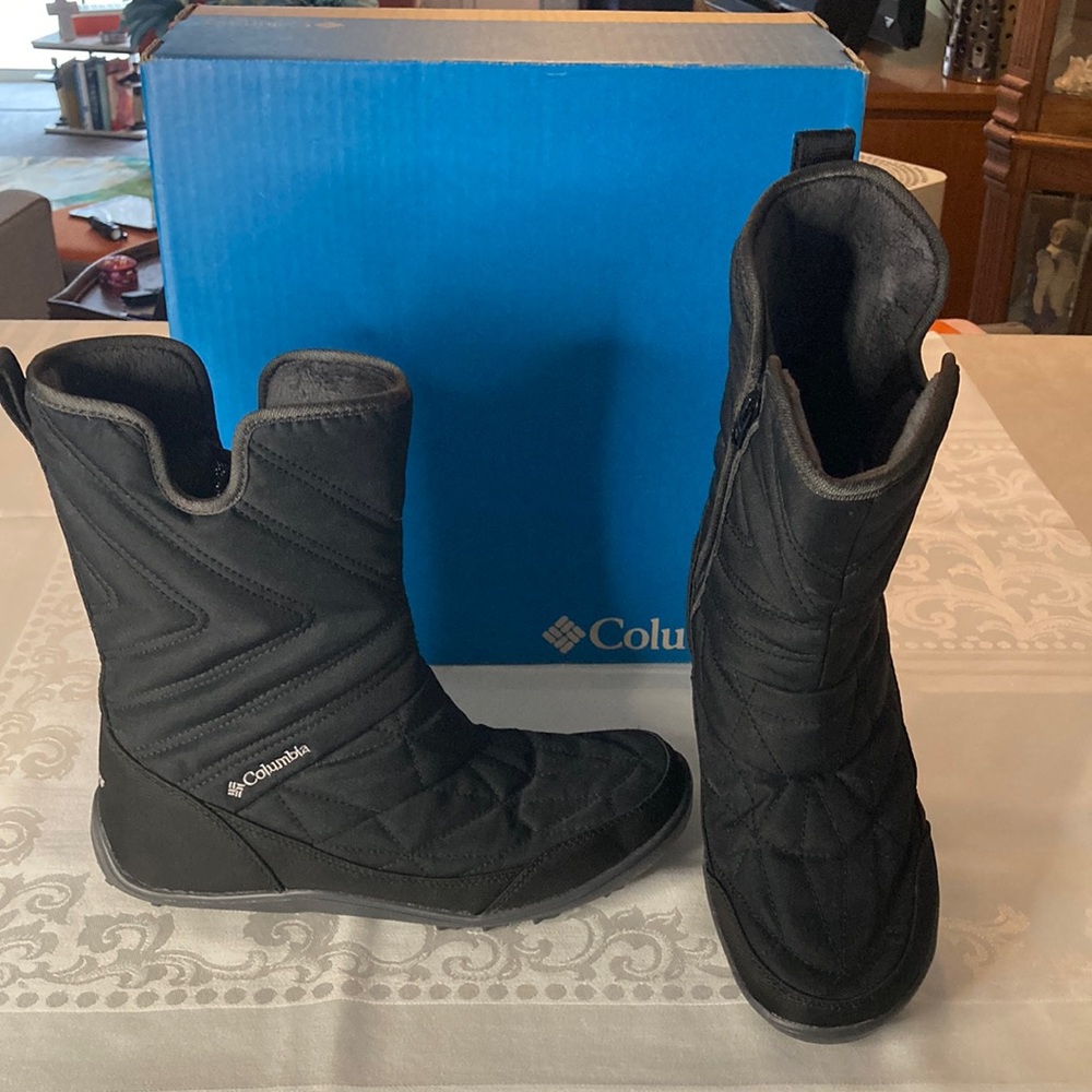 Columbia Minx Slip III Mid Calf Black Boots Size 9 - fit like 8-8.5 NIB